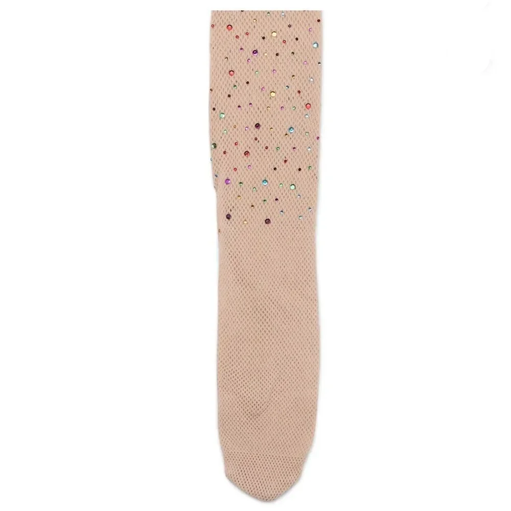 Rhinestone Fishnet Tights Pantyhose 2-Pack Sizes XXL